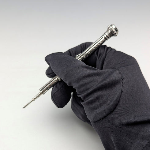 約 1905 年古董純銀自動鉛筆和沾水筆 90-112 毫米